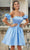 Damas 9612 - Detachable Sleeve Cocktail Dress Cocktail Dresses