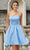 Damas 9612 - Detachable Sleeve Satin Cocktail Dress Cocktail Dresses