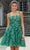 Damas 9613 - Sleeveless Floral Patterned Cocktail Dress Cocktail Dresses