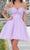 Damas 9618 - Glittered Sweetheart Cocktail Dress Cocktail Dresses 00 / Orchid