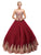 Dancing Queen - 1115 Bead Embellished Sweetheart Formal Ball Gown Sweet 16 Dresses XL / Burgundy