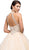 Dancing Queen - 1136 Illusion Halter Beaded Quinceanera Gown Quinceanera Dresses L / Champagne