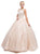 Dancing Queen - 1152 Sleeveless Beaded  Quinceanera Ballgown Special Occasion Dress L / Blush