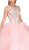 Dancing Queen - 1179 Jeweled Draped Illusion Ballgown Special Occasion Dress