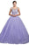 Dancing Queen - 1194A Jeweled Illusion Scoop Bodice Ballgown Ball Gowns XS / Lilac