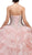 Dancing Queen - 1216 Strapless Bedazzled Sweetheart Ruffled Quinceanera Ballgown Special Occasion Dress L / Blush