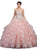 Dancing Queen - 1216 Strapless Bedazzled Sweetheart Ruffled Quinceanera Ballgown Special Occasion Dress XS / Blush