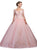 Dancing Queen - 1266 Embellished Lace Fantasy Ballgown Special Occasion Dress XS / Blush