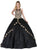 Dancing Queen - 1326 Gilded Illusion Halter Quinceanera Ballgown Special Occasion Dress XS / Black