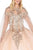 Dancing Queen - 1474 Gilt-Appliqued Off Shoulder Ballgown with Cape Quinceanera Dresses