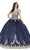 Dancing Queen 1478 - Sweetheart Embellished Ballgown Special Occasion Dress XS / Navy