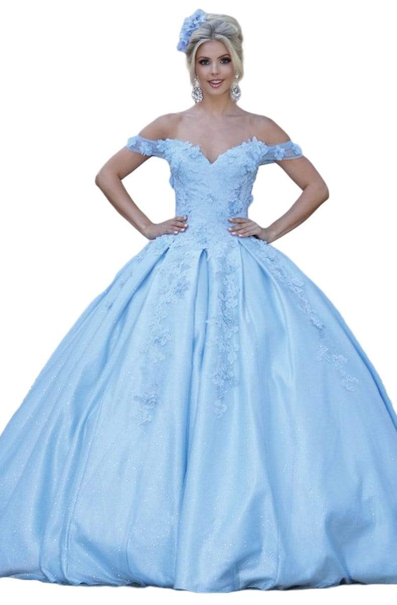 Dancing Queen - 1501 Floral Appliqued Corset Ballgown Couture Candy Dancing Queen - 1501 Floral Appliqued Corset Ballgown Couture Candy