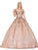 Dancing Queen 1515 - Cold Shoulder Sequin Ballgown Ball Gowns