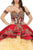 Dancing Queen - 1529 Embroidered Sweetheart Ruffled Ballgown Quinceanera Dresses