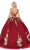 Dancing Queen - 1544 V-neck Corset Lace-Up Back Applique Ballgown Quinceanera Dresses