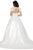 Dancing Queen - 156 Embroidered Long Sleeve Deep Sweetheart Gown Wedding Dresses