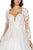 Dancing Queen - 156 Embroidered Long Sleeve Deep Sweetheart Gown Wedding Dresses