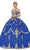 Dancing Queen - 1572 Embroidered Off Shoulder Ballgown Special Occasion Dress XS / Royal Blue