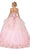 Dancing Queen - 1583 Floral Scoop Back Ballgown Quinceanera Dresses
