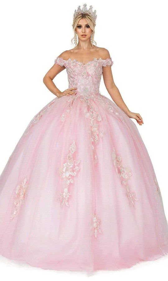 Dancing Queen - 1592 Floral Off Shoulder Ballgown