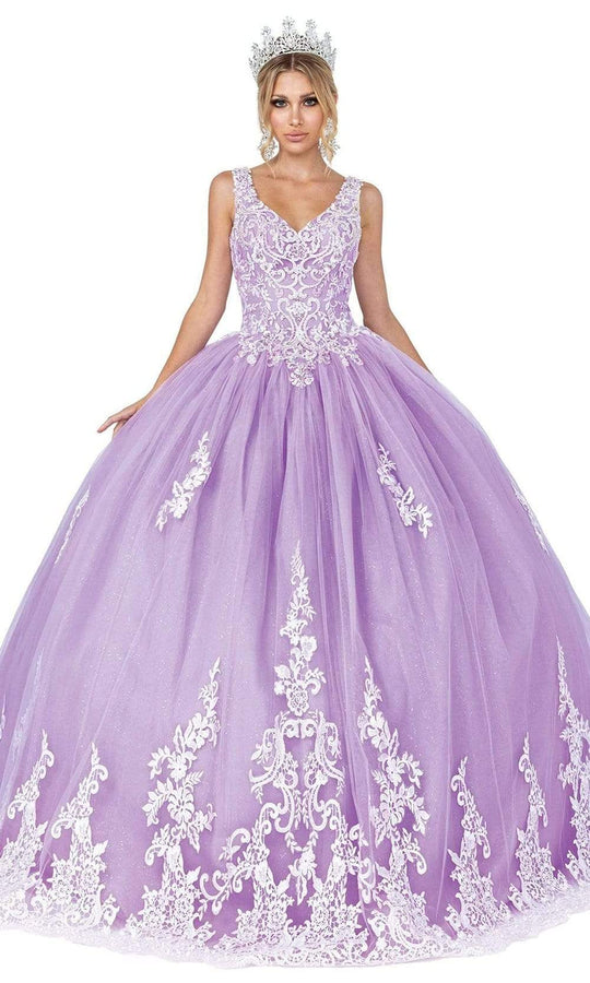 Dancing Queen - 1608 Floral Lace Ballgown