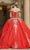 Dancing Queen - 1632 Off Shoulder Embellished Glittery Gown Special Occasion Dress