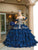 Dancing Queen - 1637 Embellished Sweetheart Tiered Ballgown Special Occasion Dress In Blue