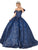 Dancing Queen - 1643 Beaded Sweetheart Glittery Gown Special Occasion Dress In Blue