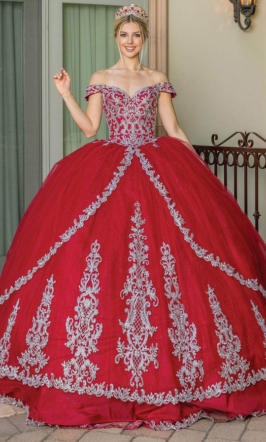 Dancing Queen 1662 - Sweetheart Embroidered Ballgown
