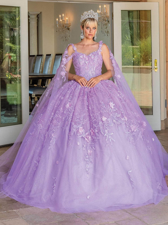 Dancing Queen 1664 - Floral Quinceanera Ballgown