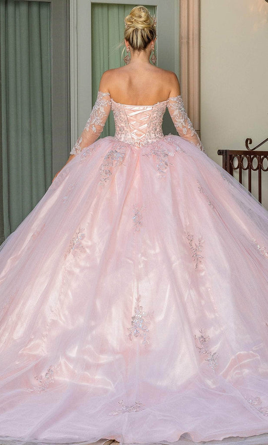 Dancing Queen 1674 - Floral Embroidered Sweetheart Ballgown