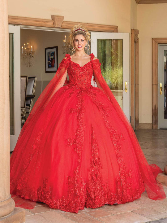 Dancing Queen 1678 - Embroidered Quinceanera Ballgown