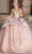 Dancing Queen 1682 - Peplum Quinceanera Ballgown Ball Gowns XS / Rose Gold