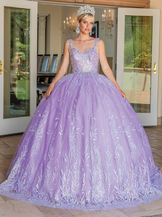 Dancing Queen 1685 - Glitter Sweetheart Quinceanera Ballgown