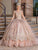 Dancing Queen 1692 - Cap Sleeve Glitter Quinceanera Ballgown Special Occasion Dress