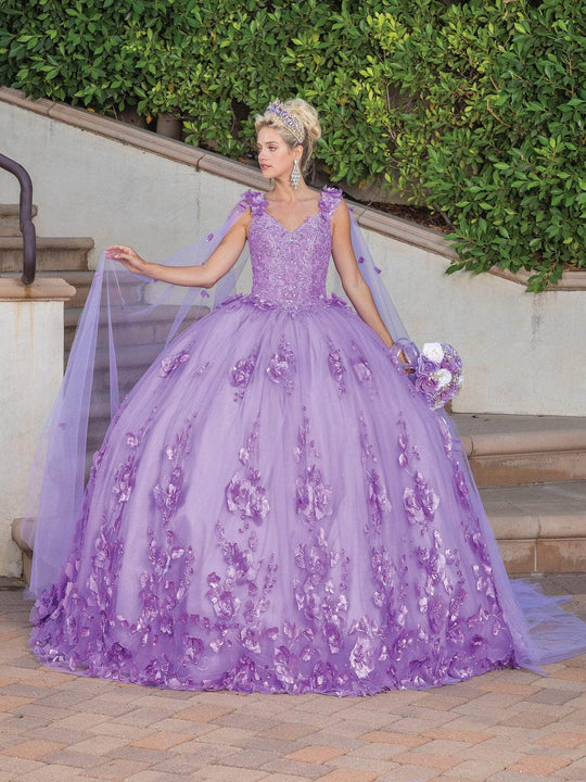 Dancing Queen 1695 - Applique Quinceanera Ballgown