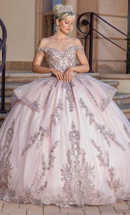 Dancing Queen 1696 - Off Shoulder Quinceanera Ballgown