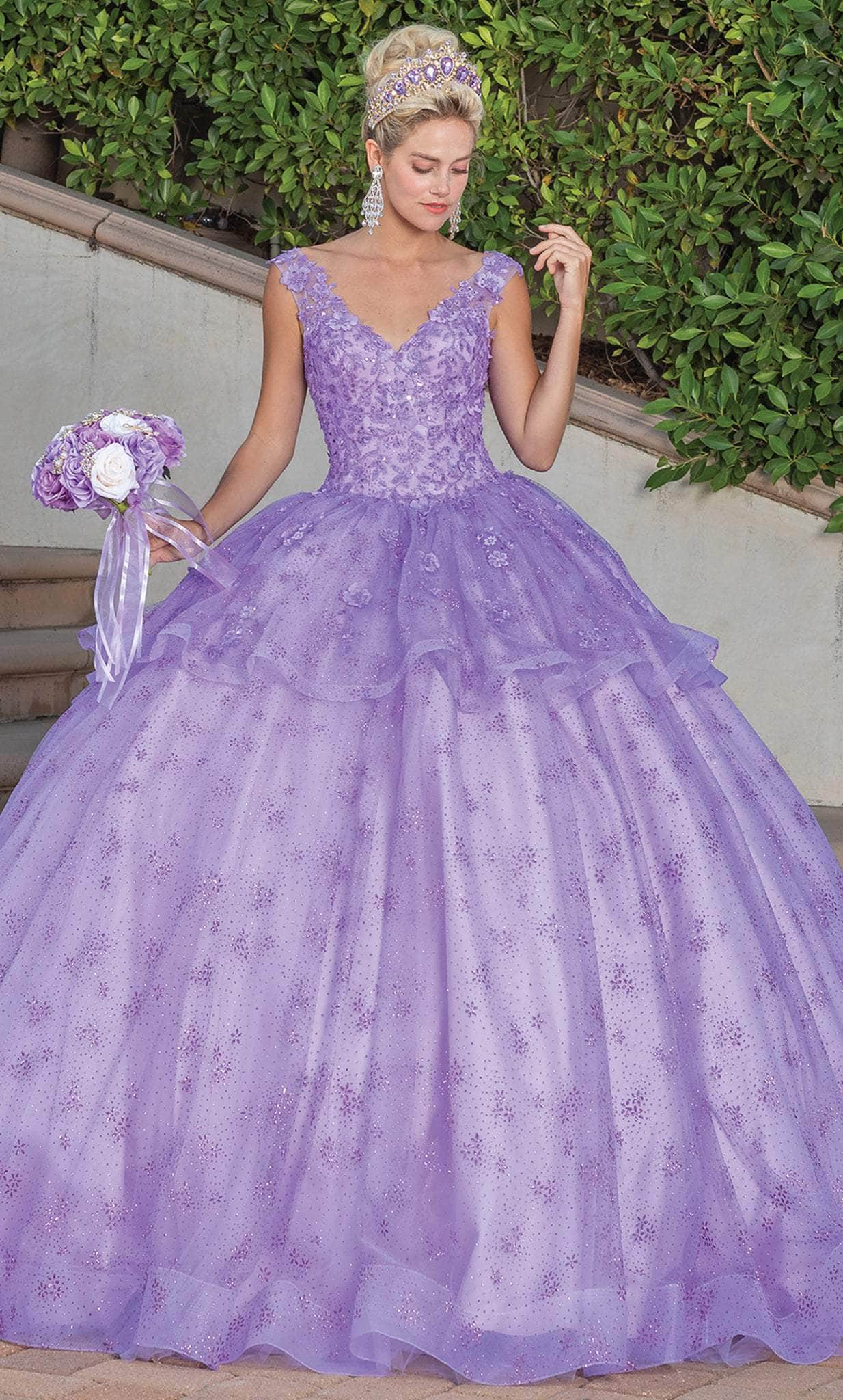 Dancing Queen 1702 Peplum Quinceanera Ballgown Couture Candy