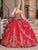 Dancing Queen 1720 - Tiered Ballgown with Cape Special Occasion Dress