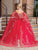 Dancing Queen 1720 - Tiered Ballgown with Cape Special Occasion Dress