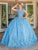 Dancing Queen 1721 - 3D Floral Embellished Sleeveless Ballgown Ball Gowns