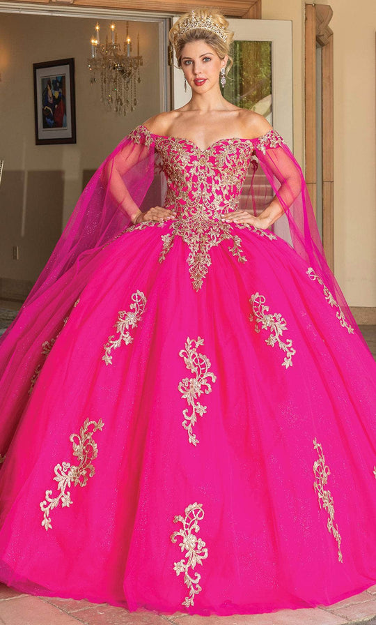 Dancing Queen 1740 - Off Shoulder Quinceanera Ballgown