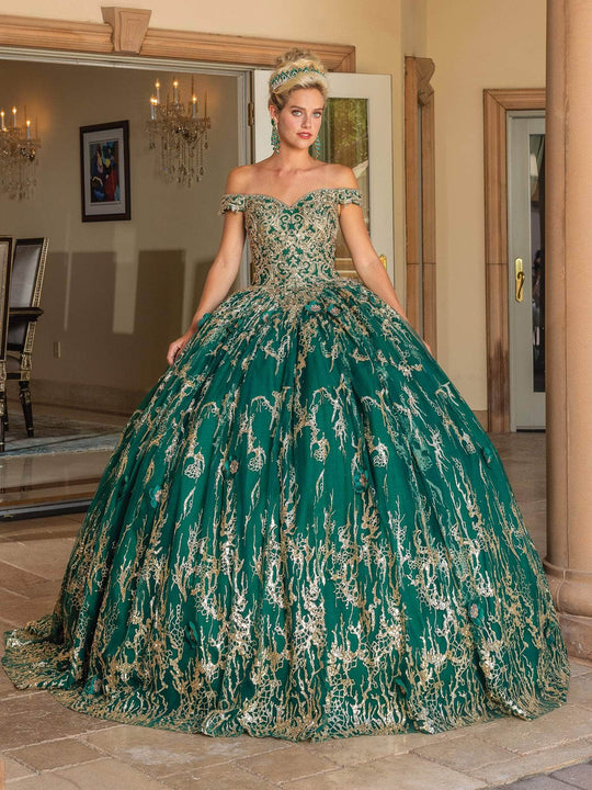 Dancing Queen 1742 - Sweetheart Beaded Lace Ballgown