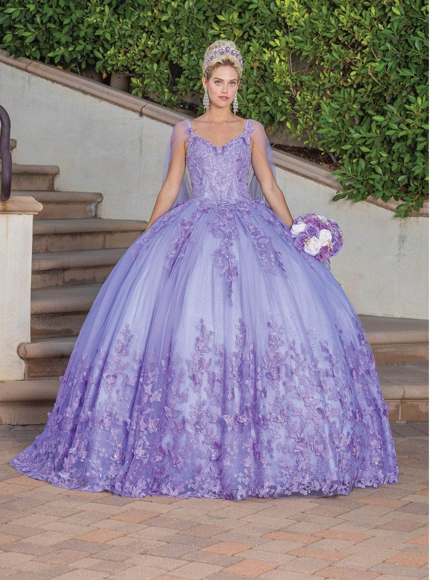 Dancing Queen 1746 Butterfly Ornate Quinceanera Ballgown Couture Candy