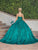 Dancing Queen 1756 - Embellished V-Neck Pleated Ballgown Special Occasion Dress