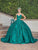 Dancing Queen 1756 - Embellished V-Neck Pleated Ballgown Special Occasion Dress