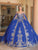 Dancing Queen 1768 - Gilt Applique Quinceanera Ballgown Special Occasion Dress