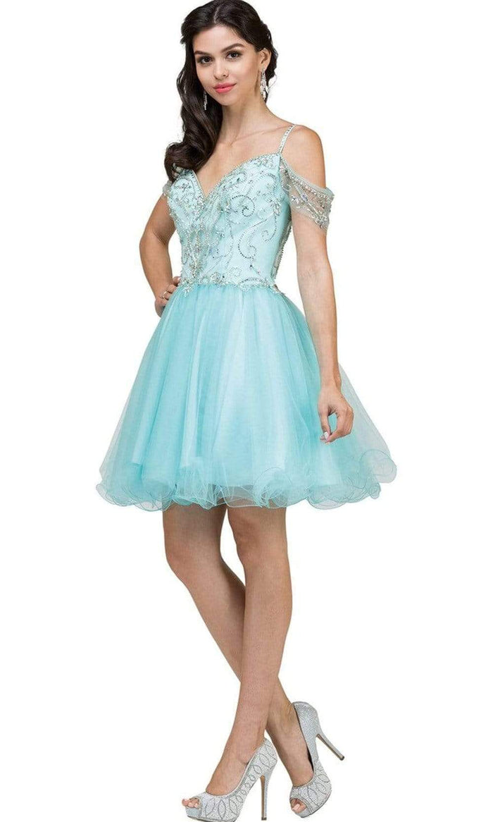 Dancing Queen - 2026 Jeweled Off-Shoulder Fit and Flare Cocktail Dress Couture Candy Dancing Queen - 2026 Jeweled Off-Shoulder Fit and Flare Cocktail Dress Couture Candy