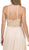 Dancing Queen - 2092 Embroidered Halter A-Line Evening Gown Special Occasion Dress L / Champagne