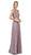 Dancing Queen - 2121 Sheer Floral A Line Evening Gown Special Occasion Dress XS / Mocha